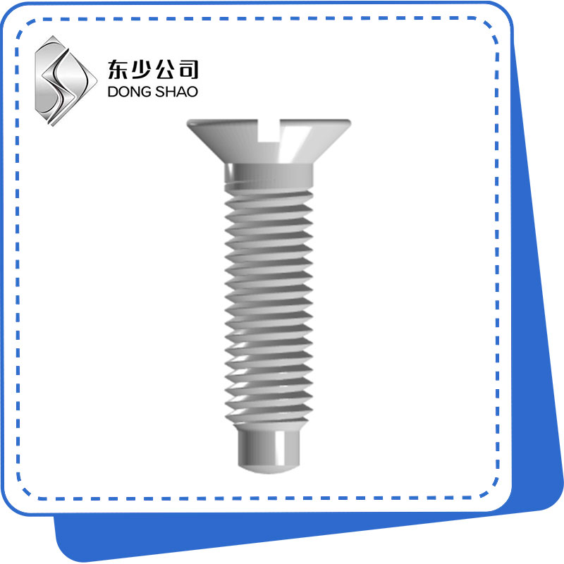 Slotted Countersunk Head Screws tare da Cikakken Dog Point